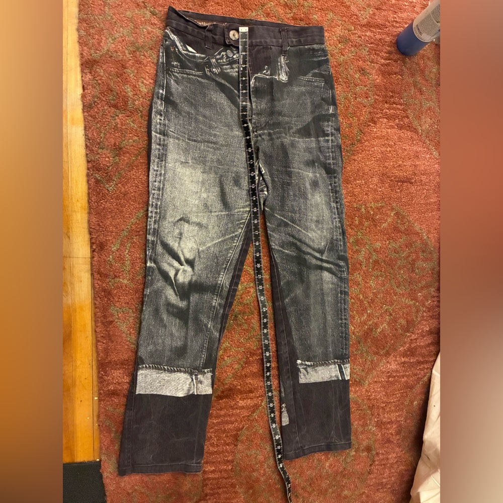 Authentic JEAN PAUL GAULTIER Jpg jeans trompe l’oeil jeans size 36/US 4